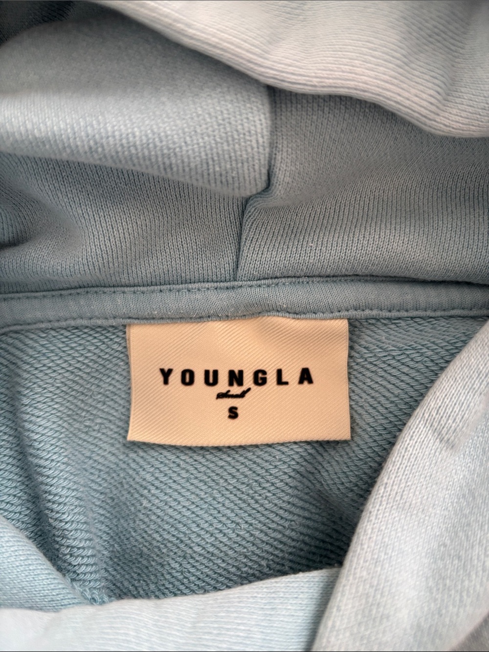 YoungLA Size S Light Blue Hoodie - Picture 7 of 8